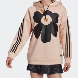 NWOT Adidas x Marimekko Hoodie Sweatshirt Light Pink M